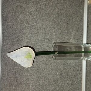 Vintage Egermann Hand Blown long stem flower